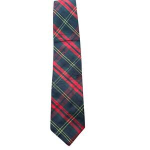 American Eagle Tartan Plaid Christmas Preppy Tie
